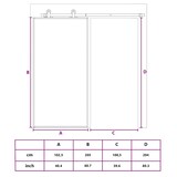 thumbnail of vidaXL Schiebetür Golden 102,5x205 cm ESG-Klarglas und Aluminium