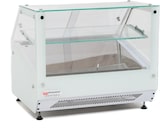thumbnail of Kühlvitrine für den Arbeitstisch mit geraden Gläsern – gekühlt – eingebauter Motor – zwei Ebenen – glatte Oberseite – weiß – 74 x 60 x 60 cm