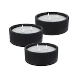 thumbnail of WellHome - Pack 3 Velas LED redondada negro 20x20x8cm