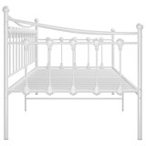thumbnail of vidaXL Schlafsofa Bettgestell Weiß Metall 90x200 cm