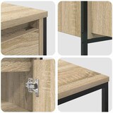 thumbnail of vidaXL Badezimmermöbel Set mit Regal 3 pcs Sonoma-Eiche und Schwarz