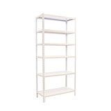 thumbnail of SimonRack Metallregal, 2500x800x400 mm, 6 Ebenen, Metallboden, 180 kg Biegepunkt, Weiss - Simonclick