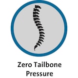 thumbnail of Cojín Kensington de gel frío y viscoelástica negro