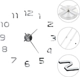 thumbnail of Décoshop26 - 3D-Wanduhr modernes Design 100 cm XXL Silber DEC022265 DEC022265