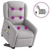 thumbnail of vidaXL Massagesessel mit Aufstehhilfe Elektrisch Wolkengrau Stoff