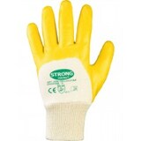 thumbnail of 12 Paar *YELLOWSTAR* STRONGHAND® HANDSCHUHE Nitril Arbeitshandschuh beschichtet gelb 0550 - Größe 8 (M)
