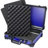 thumbnail of HMF 15502-05 Transportkoffer mit Rasterschaumstoff, Universalkoffer, 39 x 29 x 12 cm, Blau