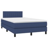 thumbnail of vidaXL Boxspringbett mit Matratze & LED Blau 120x190 cm Stoff