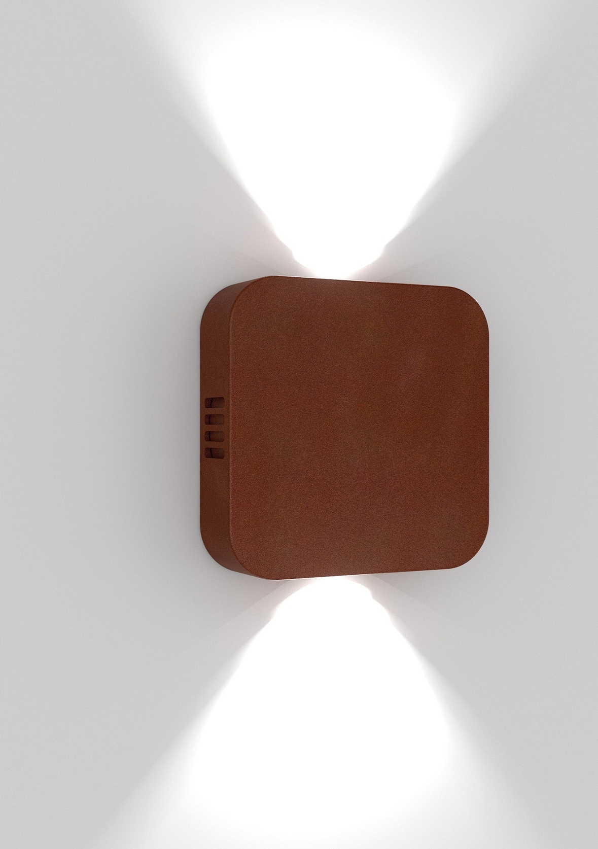 LED-Wandleuchte für Innen & Außen, Corten-Aluminium, verstellbarer Lichtaustritt, IP54 Schutz, 10,5W, 3000K Warmweiß, modernes Rollen-Design