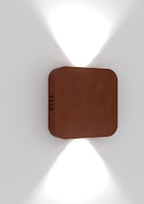 thumbnail of LED-Wandleuchte für Innen & Außen, Corten-Aluminium, verstellbarer Lichtaustritt, IP54 Schutz, 10,5W, 3000K Warmweiß, modernes Rollen-Design