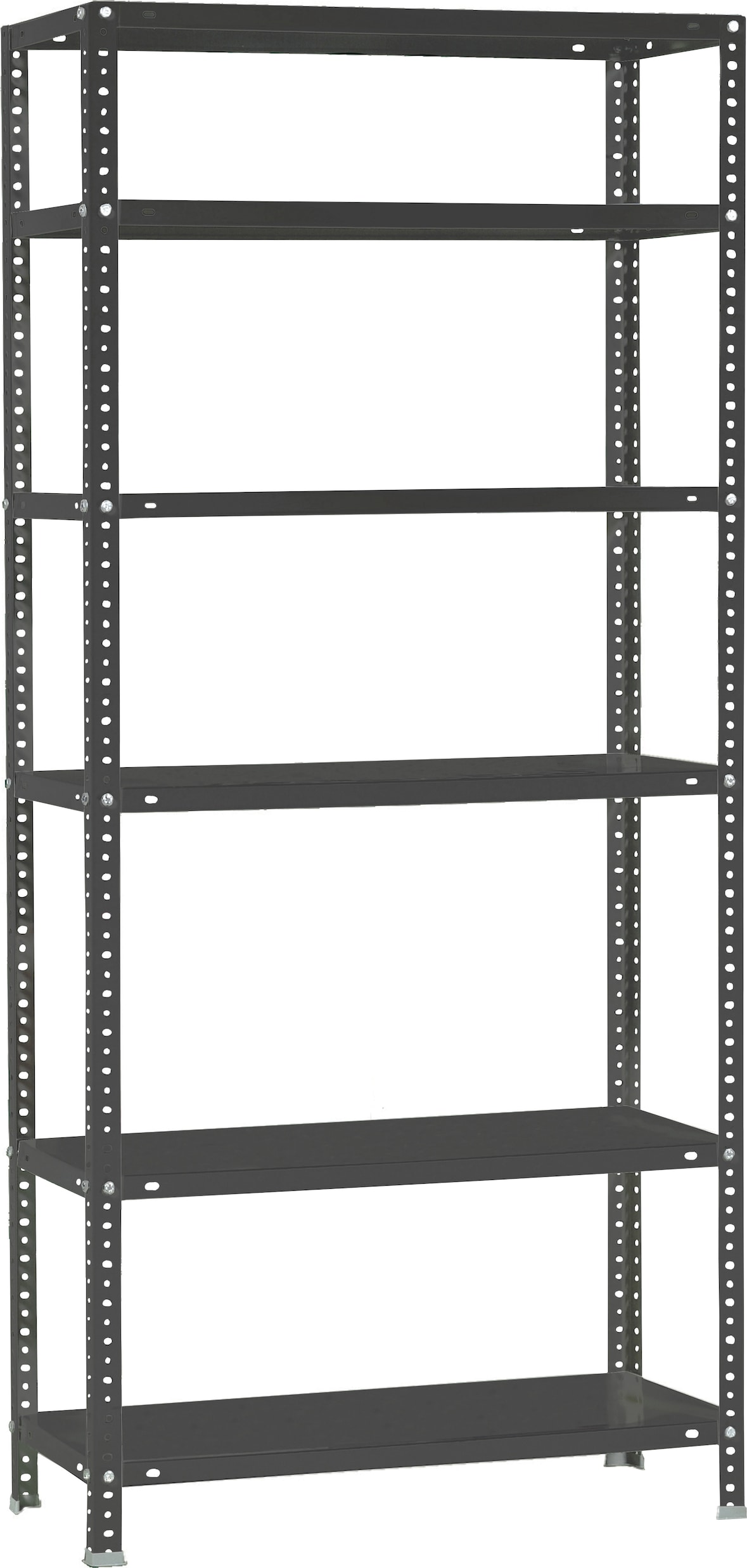 SimonRack Estantería Metálica con tornillos 2000x800x300 mm, 6 Alturas, 100 kg de Punto Flexión, Antracita - Comfort