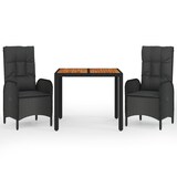 thumbnail of Helloshop26 - Juego de comedor de jardín de 3 piezas con cojines negro 02_0014137
