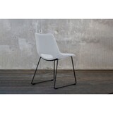 thumbnail of KAWOLA Stuhl ASCO weiß Gestell Metall schwarz