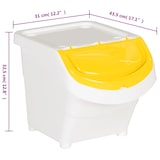 thumbnail of vidaXL Afvalbakken met deksels stapelbaar 3 st PP 78 L wit