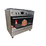 thumbnail of Gasline Gourmet GAG90GOXEL – 90cm Gasstandherd mit 5 Hochleistungsbrennern, Elektro-Backofen Erdgas 20mBar LPG 50mBar