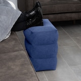 thumbnail of Intirilife Fußstütze Reise Hocker Kissen in Blau - 46 x 28 x 47.5 cm - Fuß Stützkissen Aufblasbar Faltbar mit Tasche und Luftpumpe für Unterwegs