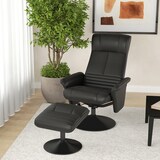 thumbnail of Relaxsessel mit Hocker Schwarz 69x71x104 cm drehbar 360 Grad mit Liegefunktion bis 135 Grad ergonomisch gepolstert bis 150 kg