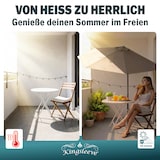 thumbnail of Kingsleeve Sonnenschirm halbrund 2,7m UV-Schutz 80+ Abdeckung anthrazit