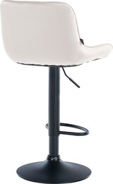 thumbnail of CHEFGASTRO 2er Set Barhocker TIMES SQUARE Samt Schwarz HxBxT 85x49x51cm Samt Creme Barstuhl