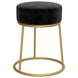 thumbnail of vidaXL Hocker rond fluweel zwart