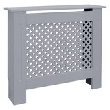 thumbnail of ECD Germany Heizkörperverkleidung Wabenmuster 78x19x82 cm Grau, MDF lackiert, Heizungsverkleidung Heizkörperabdeckung für Wohnzimmer & Schlafzimmer