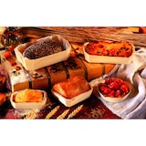 thumbnail of NVASE - 25Uds - Molde de cocción rectangular exterior de madera y molde de papel interior 600ml 185x80mm A40mm - NVS210NBAKE104