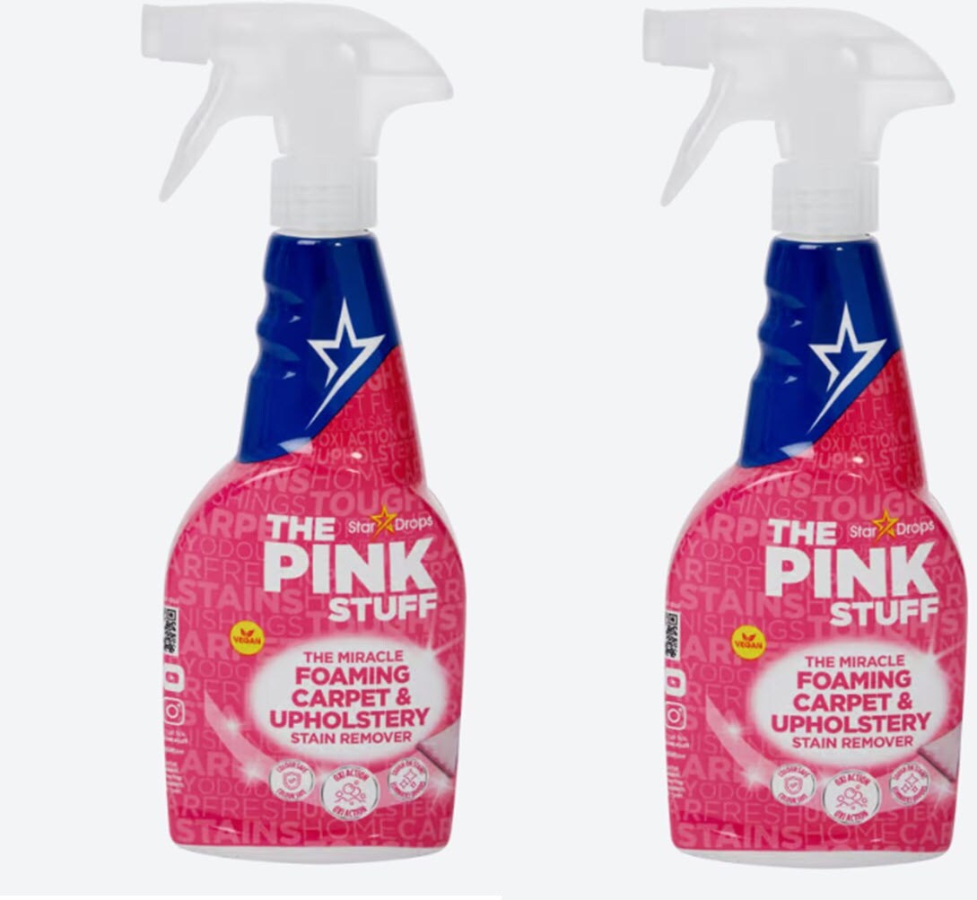 Pink Stuff Teppichreiniger 2 x 500 ml Textilreiniger-Schaum