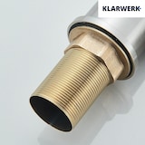 thumbnail of JULIE | Niederdruck Edelstahl Küchenarmatur Silber gebürstet | Schlichter Gastro Wasserhahn für Boiler 3 Anschlüsse | Mischbatterie Küche