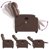 thumbnail of vidaXL Massagesessel Braun Kunstleder