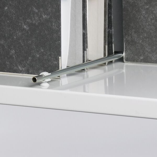 Grundregal, Büro-Fachbodenregal Schraubsystem MULTIplus150, 1800 x 1000 x 600 mm (HxBxT), 5 Fachböden, verzinkt, mit Mittelanschag