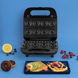 thumbnail of Weasy Sandwichmaker 4 in 1 JOY600 / 750 W / Sandwich, Waffel, Grill und Donuts / Überhitzungsschutz / schwarz