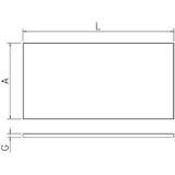 thumbnail of Fibra por folha branca standard 2020x102020x40 mm. Nº de referência: 431134