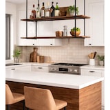 thumbnail of BAR SHELF estantería 115 cm MARRÓN con 2 estantes para vasos y botellas by Yelloo
