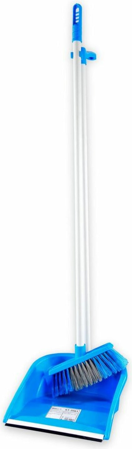 5x Kehrschaufel und Besen mit langem Griff 100 cm