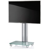 thumbnail of VCM Tosal Mobiler TV Ständer ohne Regal bis 70 Zoll, Mattglas, silber