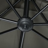 thumbnail of Outsunny Chapéu de Sol de Jardim Chapéu de Sol Excêntrico com Rotação 360° Inclinação de 5 Níveis com Manivela 245x245x245 cm Cinza