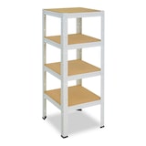 thumbnail of shelfplaza HOME 100x60x60 cm Schwerlastregal in weiß mit 4 Böden und 175 kg Traglast pro Boden