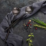 thumbnail of GRÄWE Salatbesteck Provence, schwarz, Edelstahl, Matt