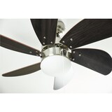 thumbnail of Deckenventilator Turbo Swirl Chrom 76 cm mit Licht 76