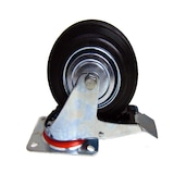 thumbnail of Transportrollen Möbelrolle Bockrolle Lenkrolle drehbar Bremse 160 mm 004772