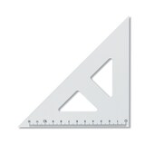 thumbnail of KOH Dreieck Plast 45° 12 cm Lineal transparent 1
