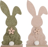 thumbnail of 1 Dekofigur Hase mit Blume 42cm Filz Osterhase Dekohase Osterdeko Ostern Frühlingsdeko Osterschmuck Osterfiguren Ostergeschenk Grün Beige