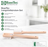 thumbnail of 2x Stielbürste Reinigungsbürsten 43cm Lang weiße PPN-Borsten Scheuerbürste Holz Langstiel Bürsten Stielbürsten Reinigungsbürsten