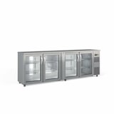 thumbnail of CORECO Arriere Bar 4 Portes Vitrees - +2/+8 - 2565X530X820/880 - Exterieur Inox - Capacite 650L SBIE-250