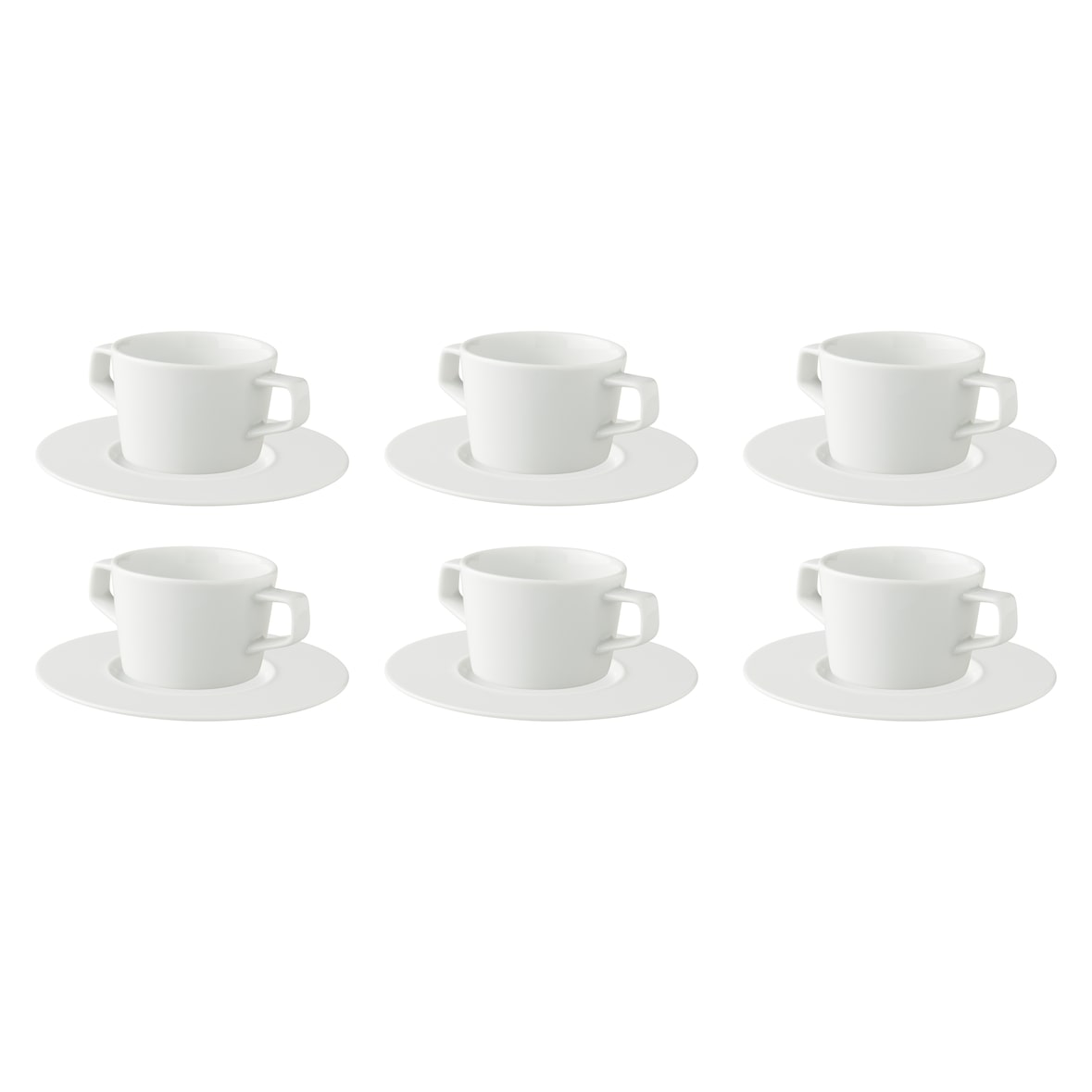 Palmer Soepkop en schotel White Delight 30 cl 10 cm Wit 6 stuks