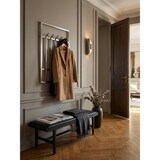 thumbnail of Wandgarderobe Metall Silber 60x100x7,5 cm Design Flurgarderobe Stahl, Hakenleiste Wandpaneel, Garderobe Wand, Garderobenleiste