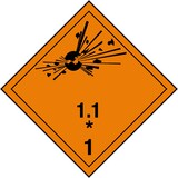 thumbnail of Placard Kl. 1.1*, 250x250mm