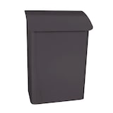 thumbnail of PROREGAL Wandbriefkasten Lugon aus verzinktem Stahl mit Namensschild | HxBxT 42,4x29,1x17cm | Einwurföffnung 25x4cm | Anthrazit