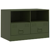 thumbnail of vidaXL TV-Schrank Olivgrün 67x39x44 cm Stahl