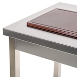 thumbnail of Romux® Edelstahltisch für Gastronomie Zentraltisch ohne Regal 1400x700x850 mm Zerlegbar | Arbeitstisch aus Edelstahl Korrosionsbeständig